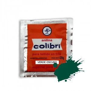 COLIBRI ANILINA VERDE OSCURO x 20gr